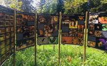 Panneaux pedagogiques rucher Seignes abeilles Breuleux Bernhard